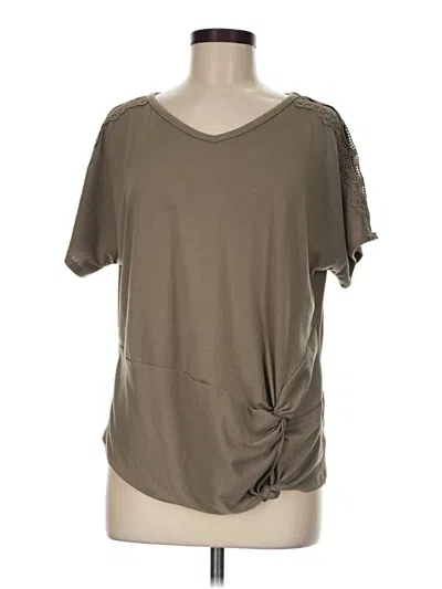 Pre-owned Unbranded Short Sleeve T-shirt In Tan