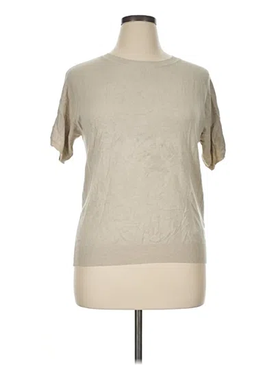 Pre-owned Unbranded Short Sleeve T-shirt In Tan