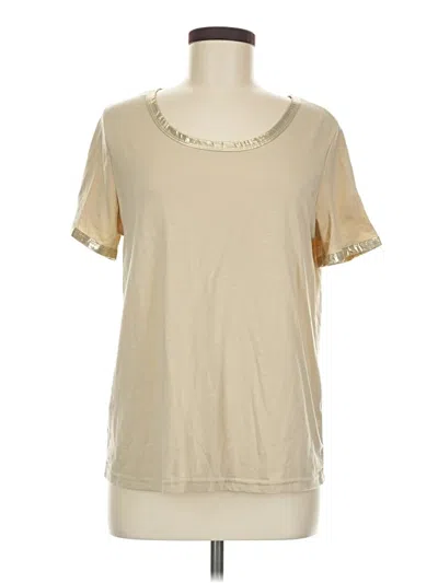 Pre-owned Unbranded Short Sleeve T-shirt In Tan