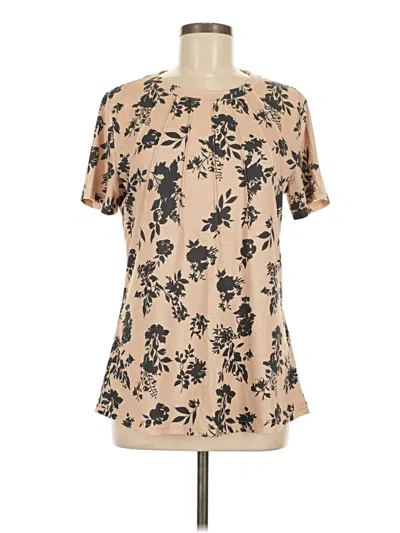 Pre-owned Unbranded Short Sleeve T-shirt In Tan