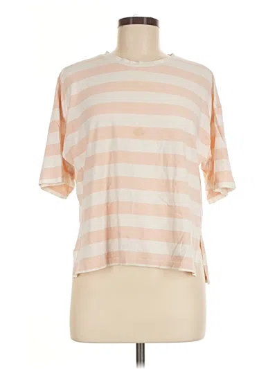 Pre-owned Unbranded Short Sleeve T-shirt In Tan