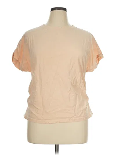 Pre-owned Unbranded Short Sleeve T-shirt In Tan