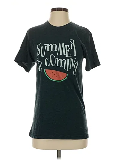 Pre-owned Unbranded Short Sleeve T-shirt In Teal