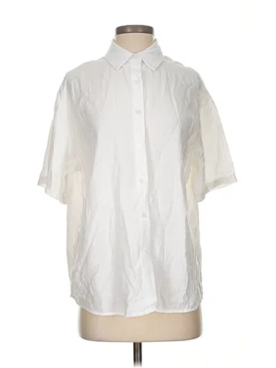 Pre-owned Unbranded Short Sleeve T-shirt In White