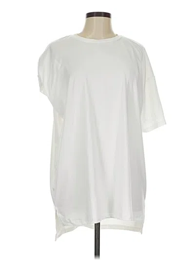 Pre-owned Unbranded Short Sleeve T-shirt In White