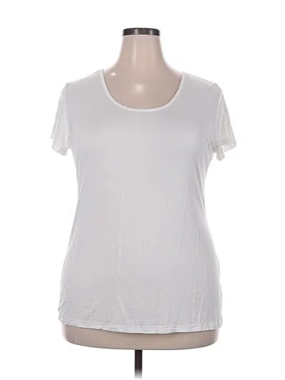 Pre-owned Unbranded Short Sleeve T-shirt In White