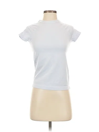 Pre-owned Unbranded Short Sleeve T-shirt In White