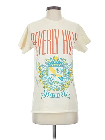 Pre-owned Unbranded Short Sleeve T-shirt In White