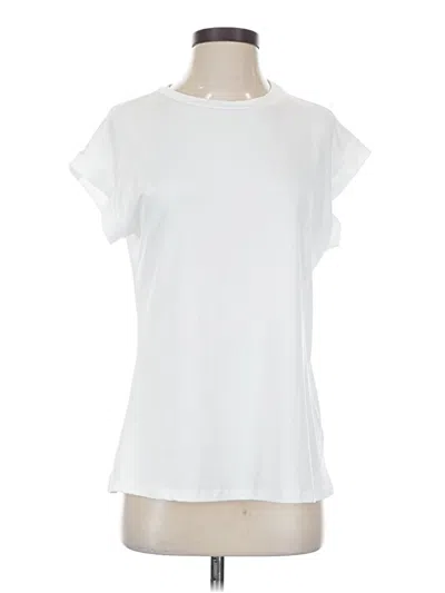 Pre-owned Unbranded Short Sleeve T-shirt In White