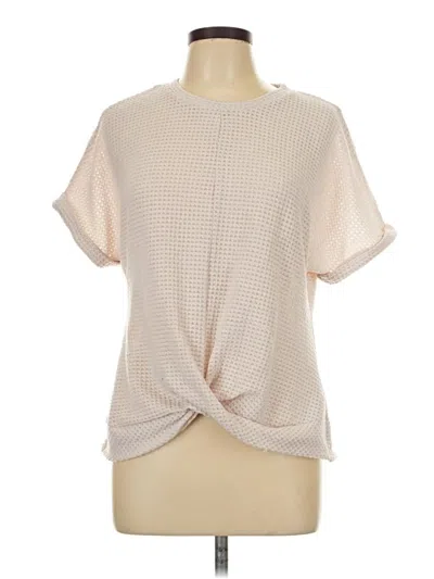 Pre-owned Unbranded Short Sleeve T-shirt In White