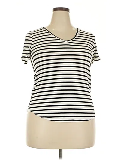 Pre-owned Unbranded Short Sleeve T-shirt In White
