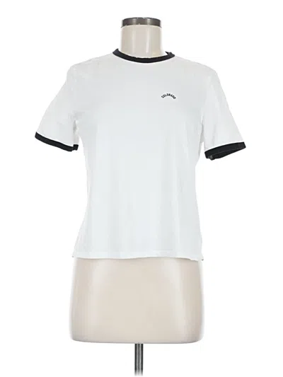 Pre-owned Unbranded Short Sleeve T-shirt In White