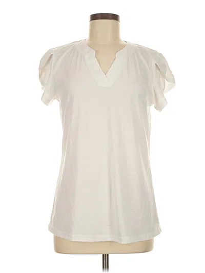 Pre-owned Unbranded Short Sleeve T-shirt In White