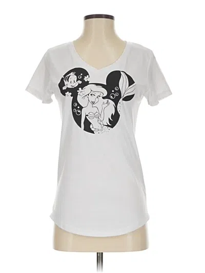 Pre-owned Unbranded Short Sleeve T-shirt In White