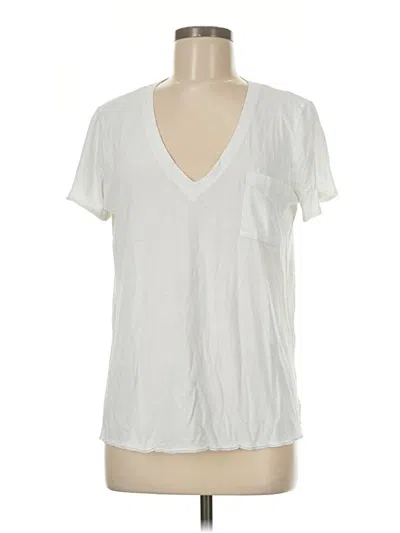 Pre-owned Unbranded Short Sleeve T-shirt In White