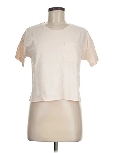Pre-owned Unbranded Short Sleeve T-shirt In White