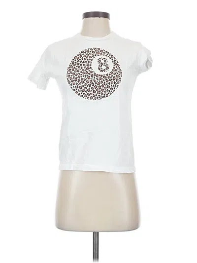 Pre-owned Unbranded Short Sleeve T-shirt In White