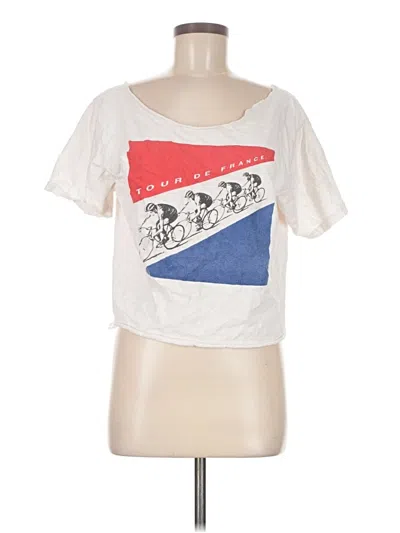 Pre-owned Unbranded Short Sleeve T-shirt In White