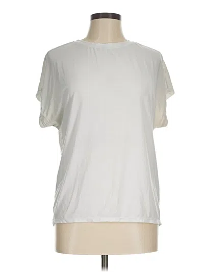 Pre-owned Unbranded Short Sleeve T-shirt In White
