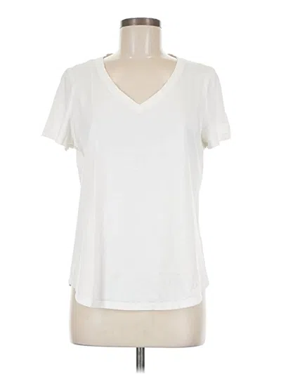 Pre-owned Unbranded Short Sleeve T-shirt In White