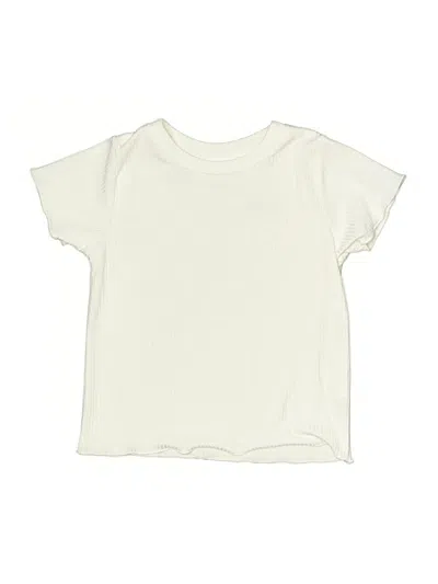 Pre-owned Unbranded Kids' Short Sleeve T-shirt In White