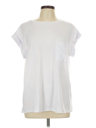 Pre-owned Unbranded Short Sleeve T-shirt In White