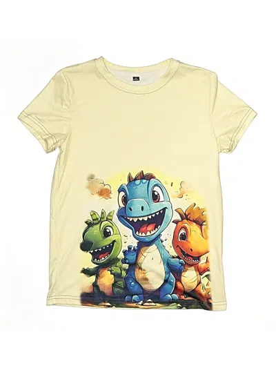 Pre-owned Unbranded Kids' Short Sleeve T-shirt In Yellow