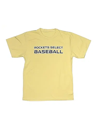 Pre-owned Unbranded Kids' Short Sleeve T-shirt In Yellow