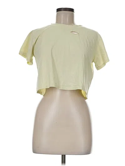Pre-owned Unbranded Short Sleeve T-shirt In Yellow