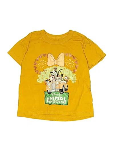 Pre-owned Unbranded Kids' Short Sleeve T-shirt In Yellow