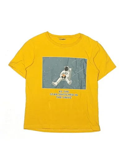 Pre-owned Unbranded Kids' Short Sleeve T-shirt In Yellow