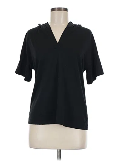 Pre-owned Unbranded Short Sleeve Turtleneck In Black