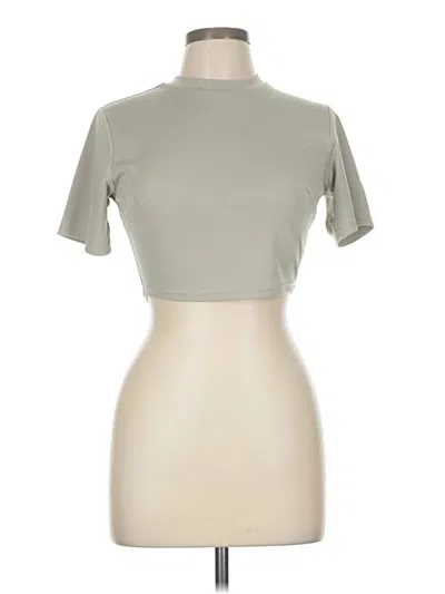Pre-owned Unbranded Short Sleeve Turtleneck In Brown
