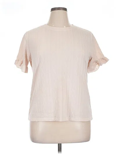 Pre-owned Unbranded Short Sleeve Turtleneck In White
