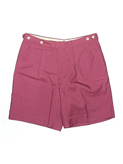Pre-owned Unbranded Shorts In Burgundy