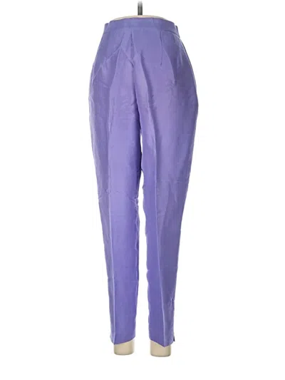 Pre-owned Unbranded Silk Pants In Purple