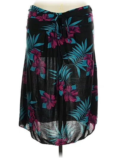 Pre-owned Unbranded Silk Skirt In Black