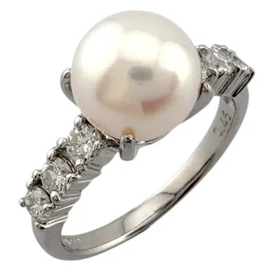 Pre-owned Unbranded Silver Platinum 900 Band Ring ()