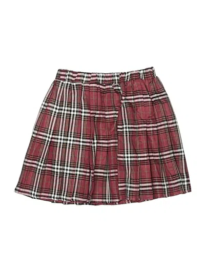 Pre-owned Unbranded Kids' Skirt In Burgundy