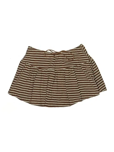 Pre-owned Unbranded Skort In Brown