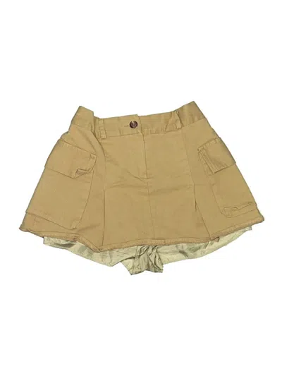 Pre-owned Unbranded Skort In Tan