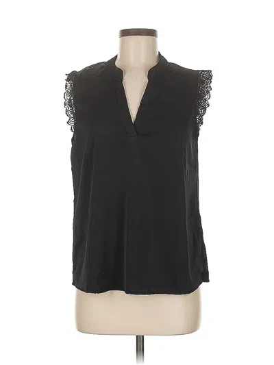 Pre-owned Unbranded Sleeveless Blouse In Black