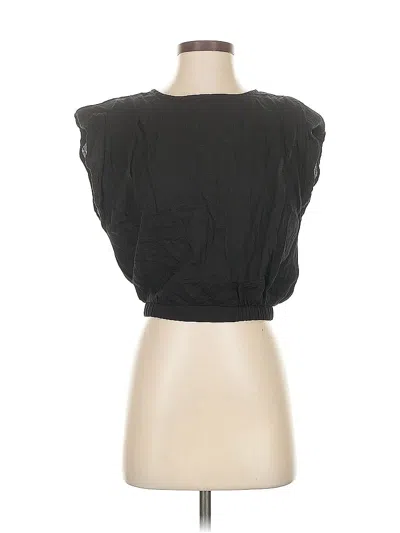 Pre-owned Unbranded Sleeveless Blouse In Black
