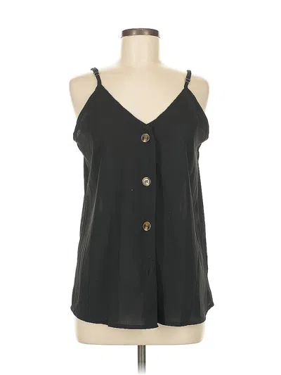 Pre-owned Unbranded Sleeveless Blouse In Black