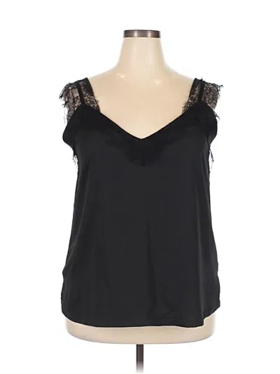 Pre-owned Unbranded Sleeveless Blouse In Black