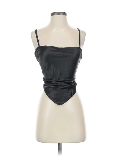 Pre-owned Unbranded Sleeveless Blouse In Black