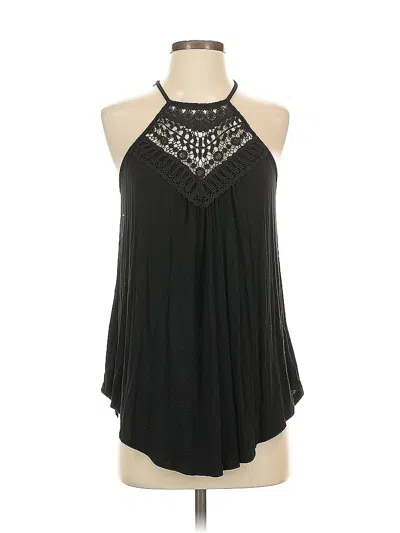 Pre-owned Unbranded Sleeveless Blouse In Black