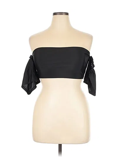 Pre-owned Unbranded Sleeveless Blouse In Black