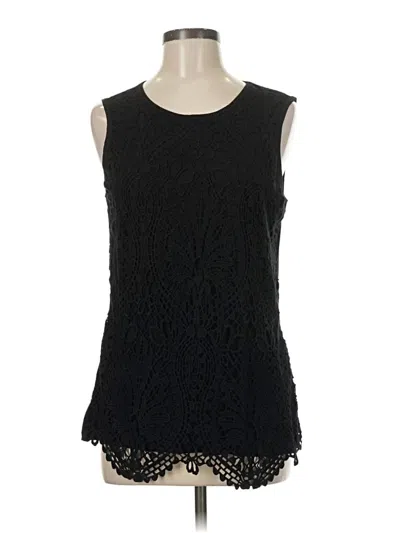 Pre-owned Unbranded Sleeveless Blouse In Black