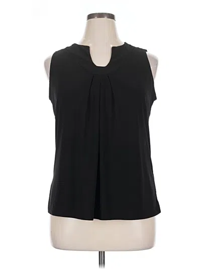 Pre-owned Unbranded Sleeveless Blouse In Black